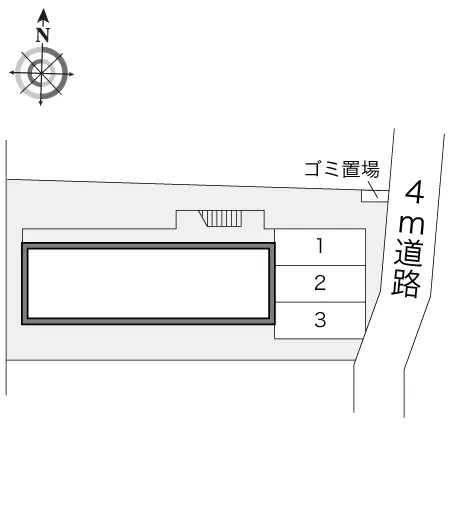 ★手数料０円★日野市百草　月極駐車場（LP）